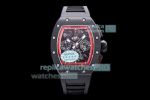 KV Factory Best Replica Richard Mille RM011 Black Ceramic Flyback Chronograph Watch
